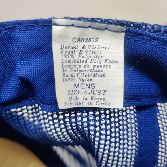 GWS Great West Steel Trucker Hat Cap Snapback White Blue - Picture 7 of 7